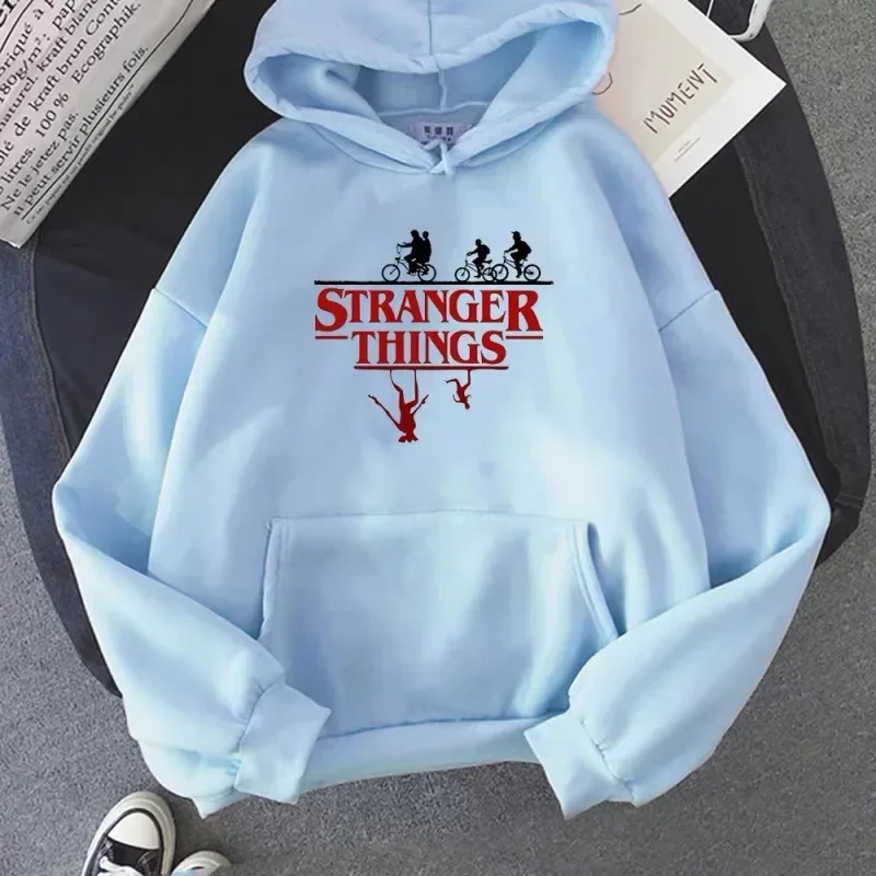 Anime Stranger Things Stranger Things Printed Pullover Plus Size Hoodie Fleece Jacket Sweater Hoodie Free Shipping