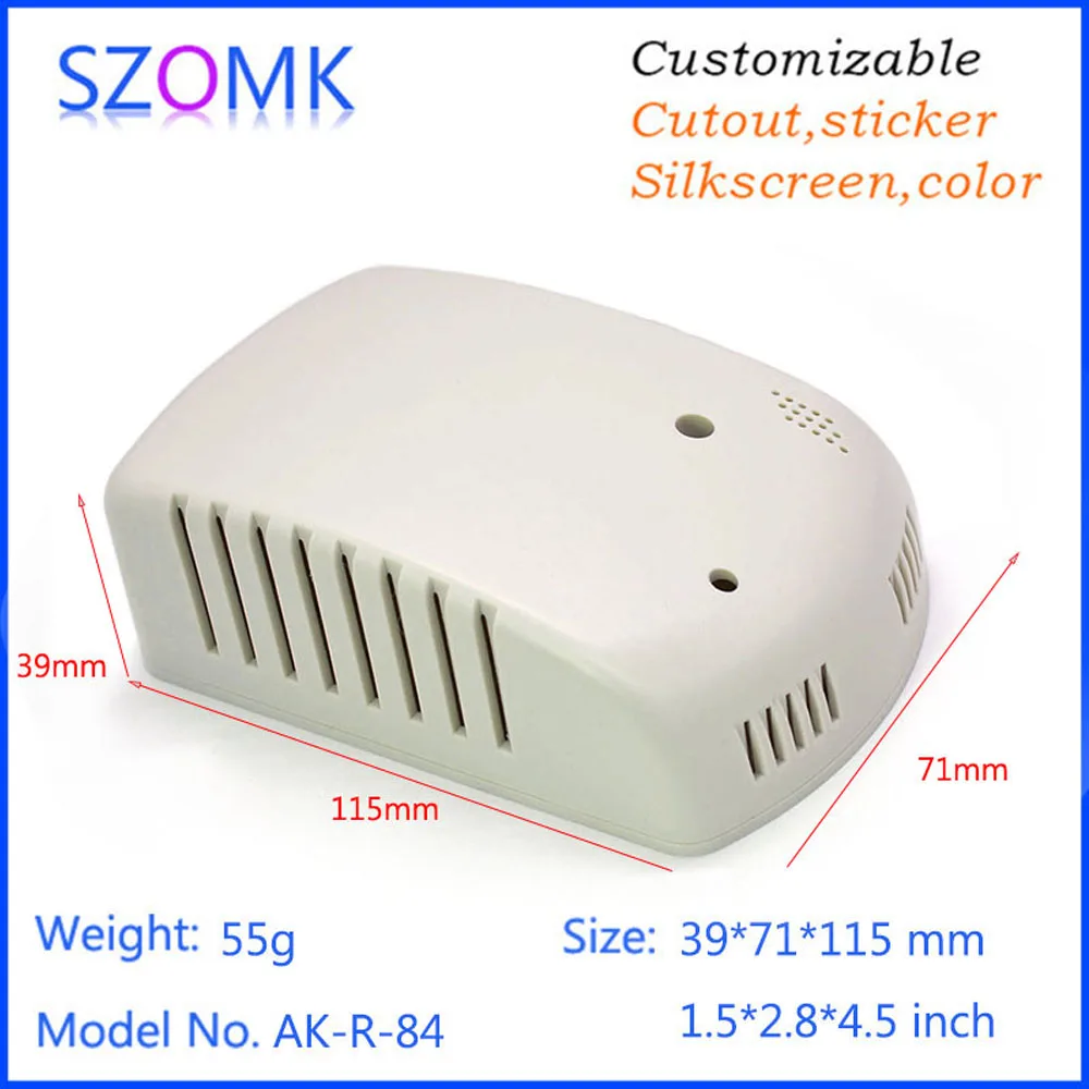 SZOMK Shenzhen plastic box enclosure electronic RFID control junction housing (10Pcs) 39*71*115mm project case electronics box