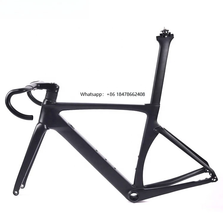 

Chinese Offer Bike Parts Road Bicycle Carbon Frame in Aerodynamic Design
