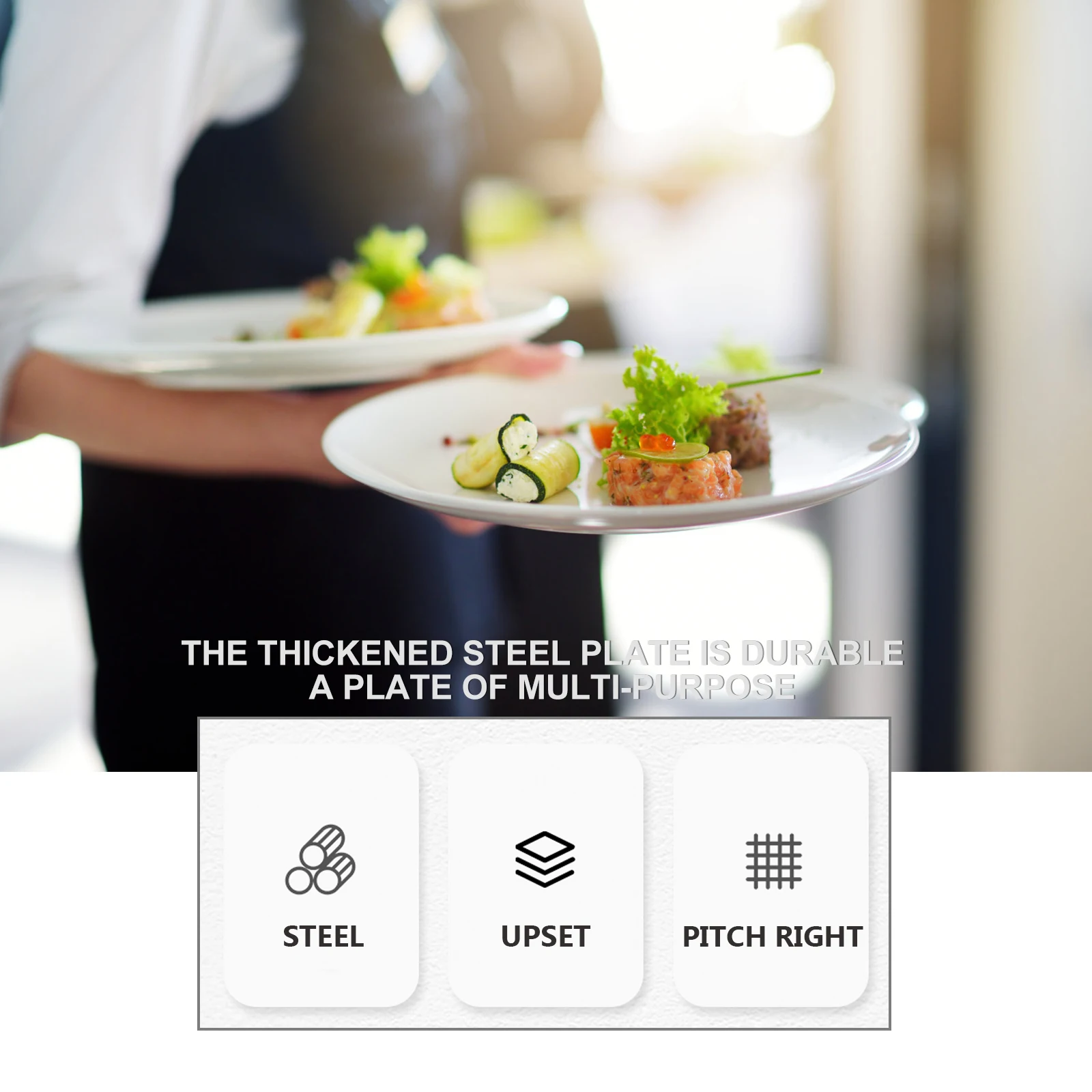 

1 Set Stainless Steel Escargot Dish 6 Snail Capacity Stackable Serving Plate For Home Restaurant Kitchen Utensil Tableware Sushi