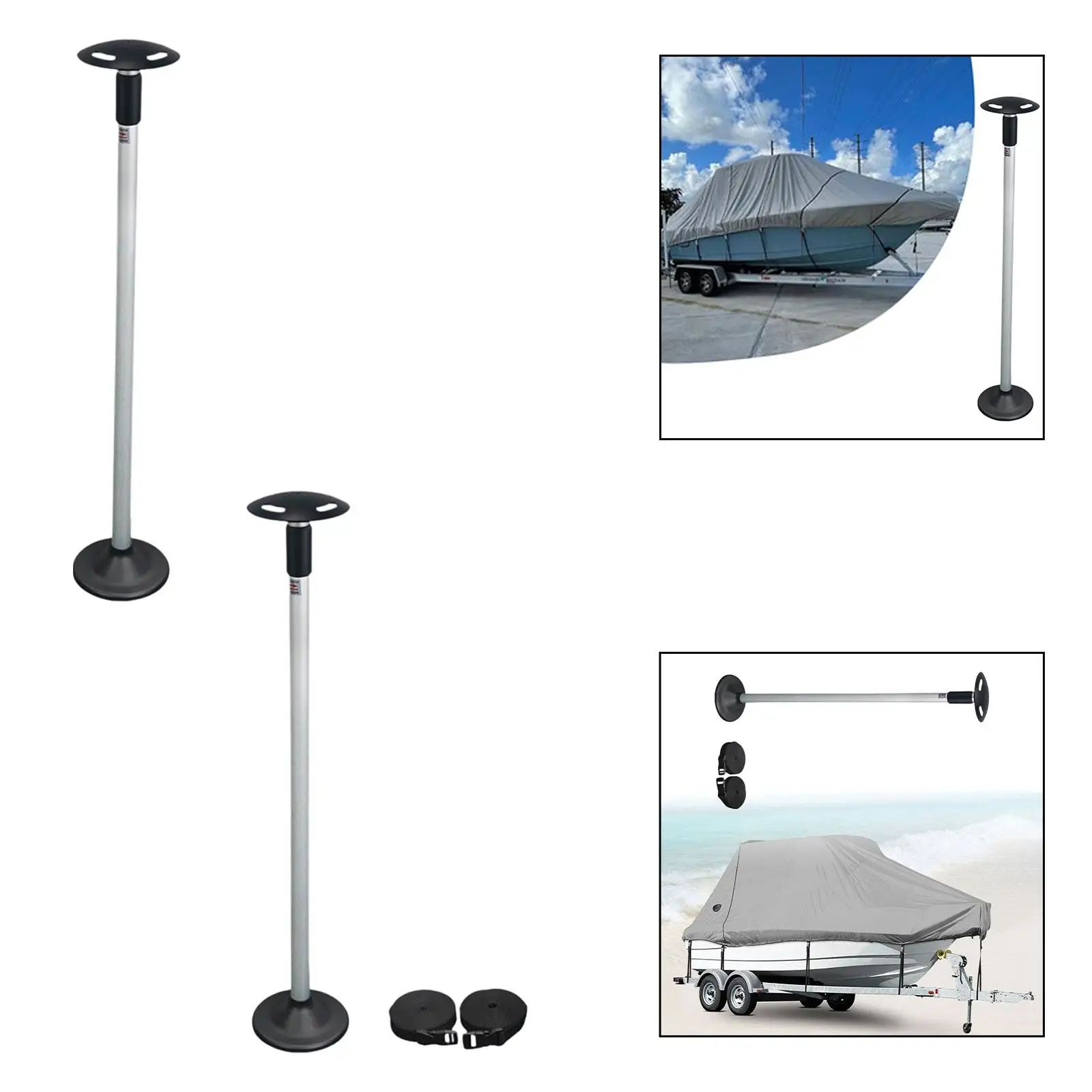 

Boat Cover Support Pole for Patio Windproof Highly Stable Adjustable Height