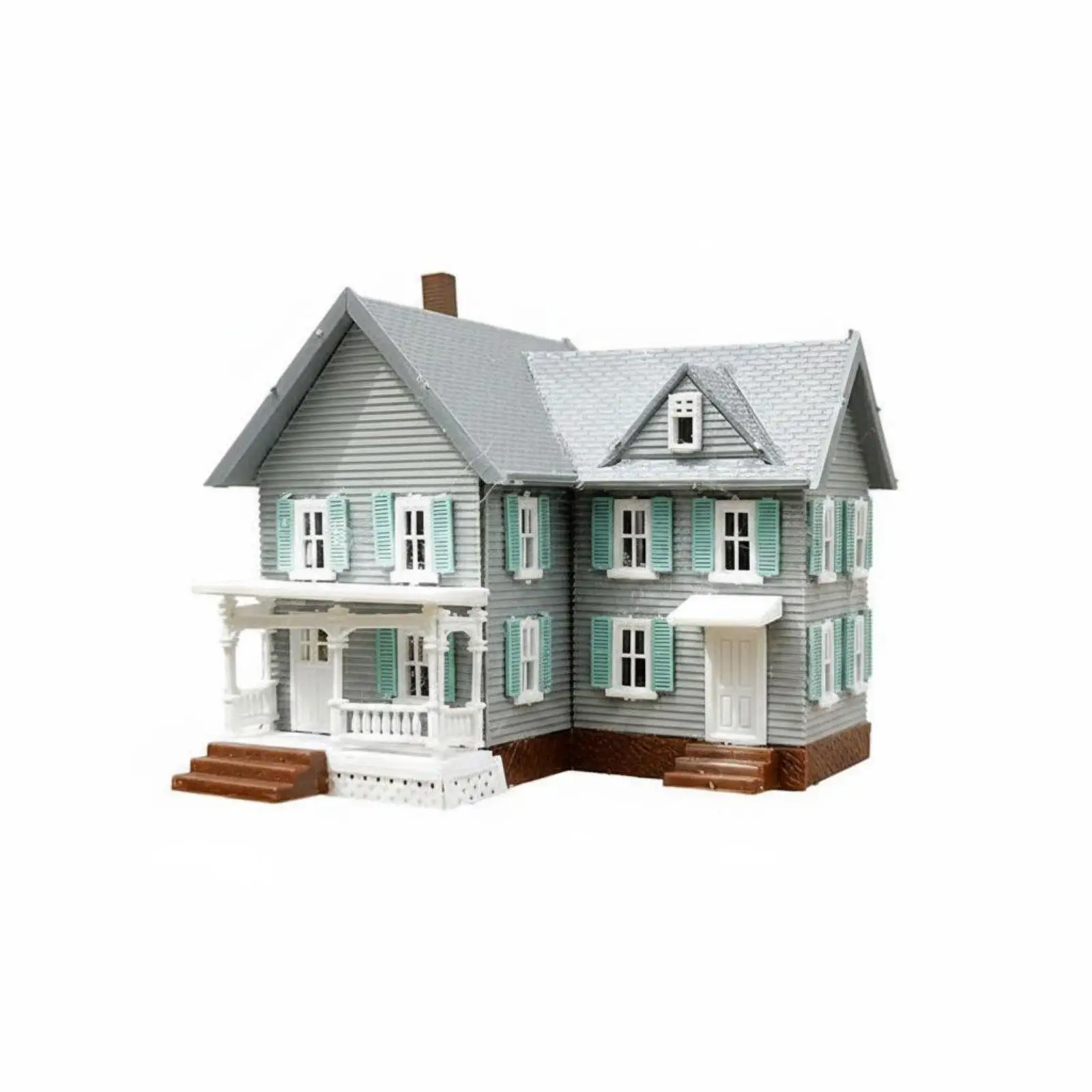Miniature House Replica Modular Miniature Building Blocks Customizable Diorama Accessory Kit for Historical Sand Tables