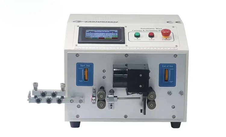 EW-3010A SLIM 0.1-4mm2 Copper Cable Wire Cutter Stripper Peeler High Speed Automatic Cutting Stripping Machine