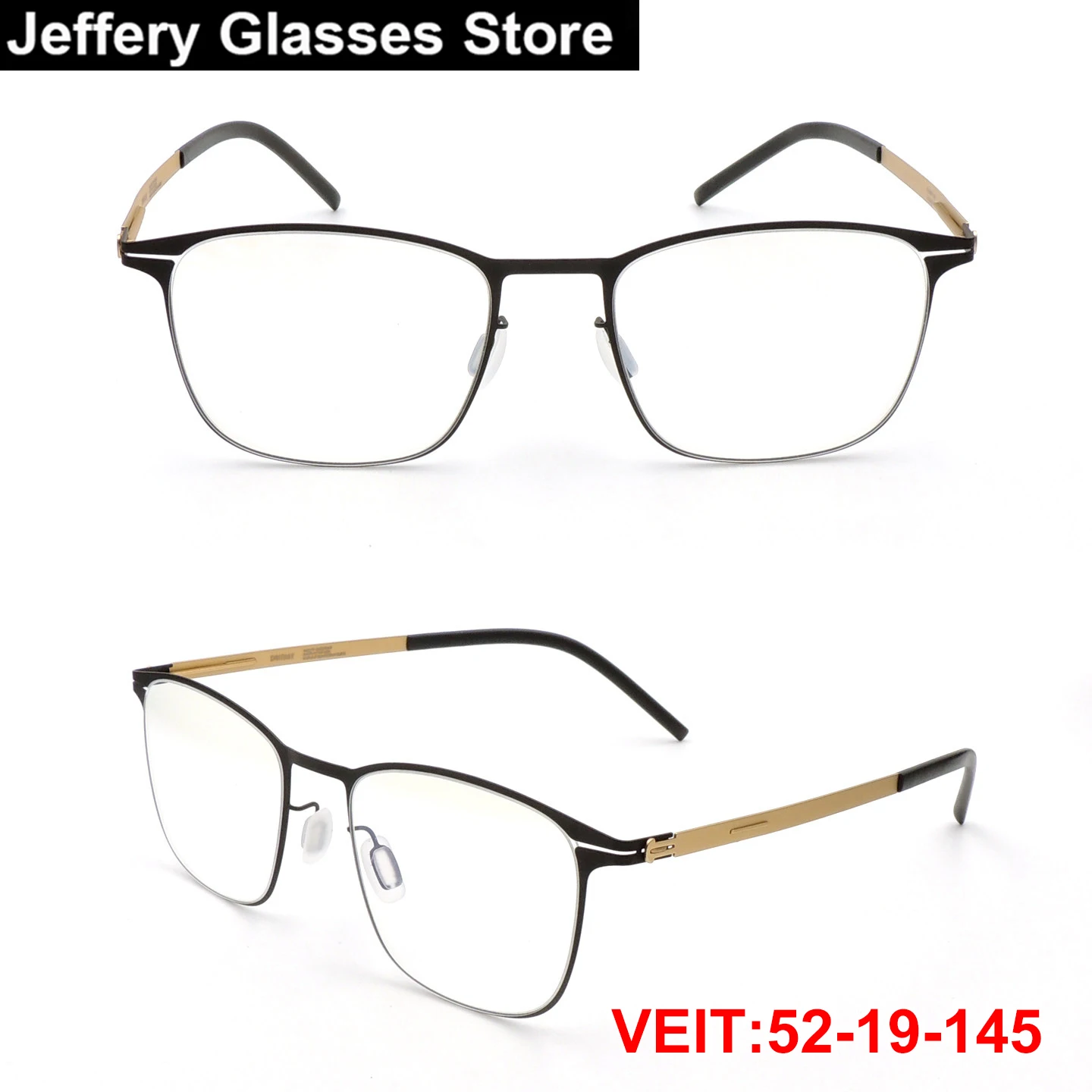 

Germany Brand Men Square Glasses Frame VEIT Light Weight 7.5g Fashion Business Eyeglasses Top Quality Eyewear Vintage Spectacle