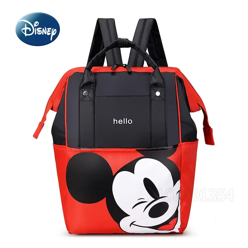 Disney Mickey New Diaper Bag Backpack Luxury Brand Fashion Trend Baby Bag Cartoon Cute Baby Diaper Bag Backpack Large Capacity