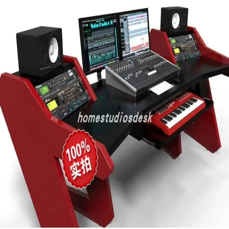 Solid Wood Recording Studio Workstation Music Production MIDI Mixing Desk Keyboard Computer Desk