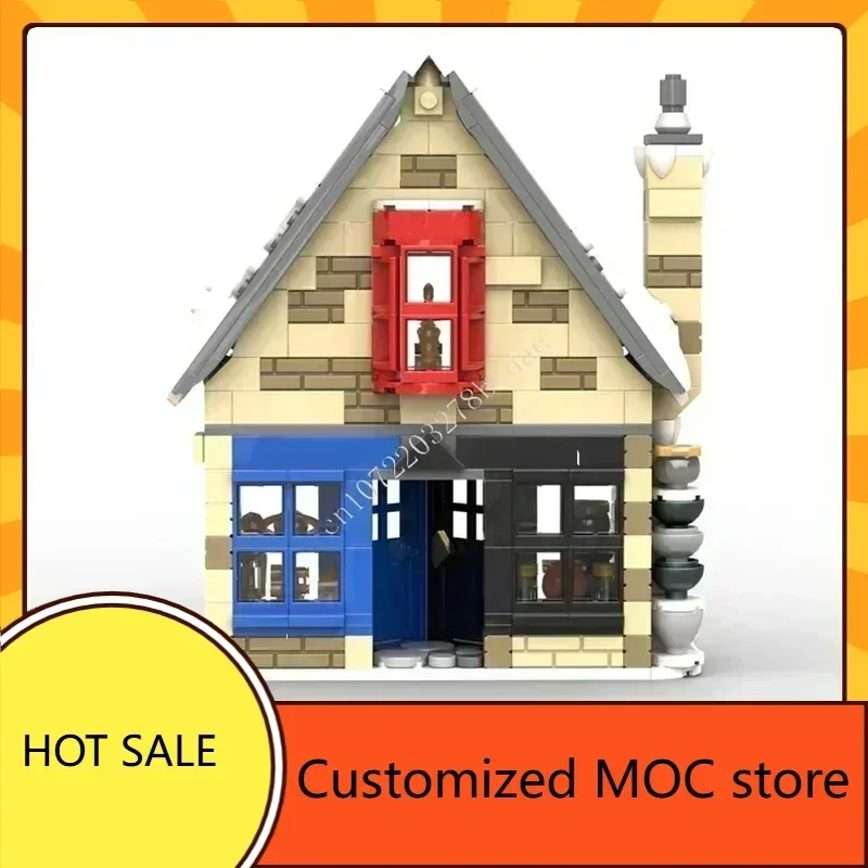 429 قطعة لغز Wiseacre وCredwen's و Dominic Maestro's MOC StreetView CityArchitecture Creative DIYAssembly للأطفال في عيد الميلاد