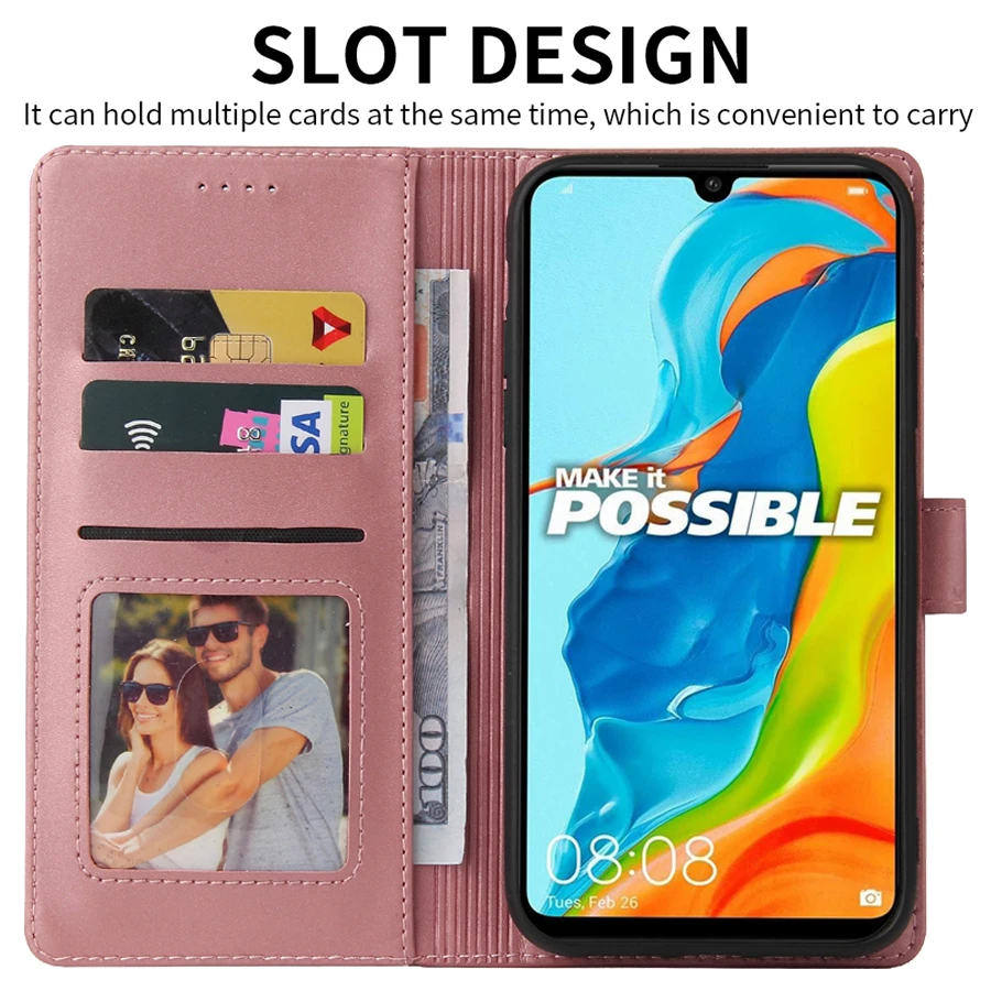 Wallet Anti-drop Leather Case For Huawei P40/P30/P20 Lite/Pro P Smart Z/2019/2021 Y7A Y9 Prime Honor 9X Pro 10Lite 10X Lite 20S