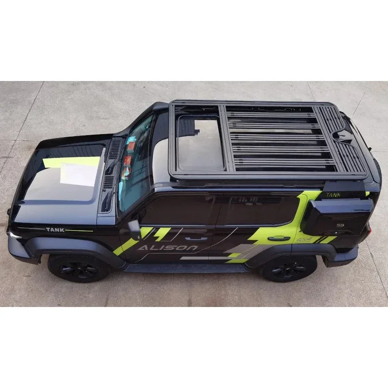 KQX Top quality W Tank 300 Exterior Modification Auto Parts Kit Climbing Ladder Side Box with Lage Roof Rack Car Accessories