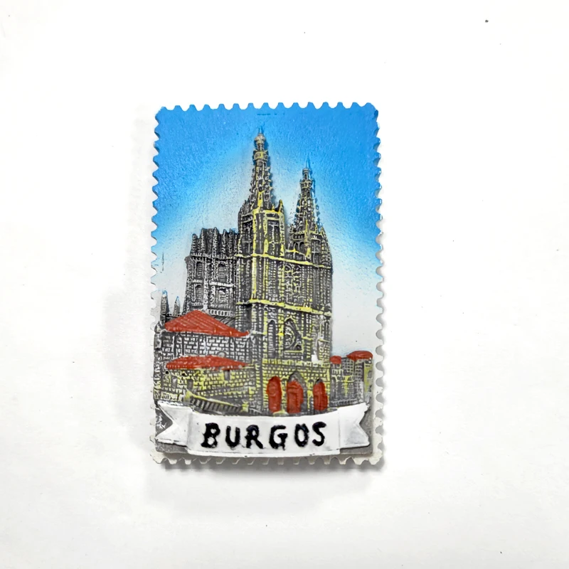 

3D Resin Refrigerator Magnet - Burgos Cathedral, Spain - Cultural and Historical Value - Strong Magnet for Home Decor