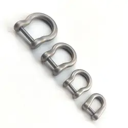 Horseshoes Buckles New 10 Styles Titanium Alloy Shackle Key Ring Outdoor Bracelet Buckle Outdoor Accessories