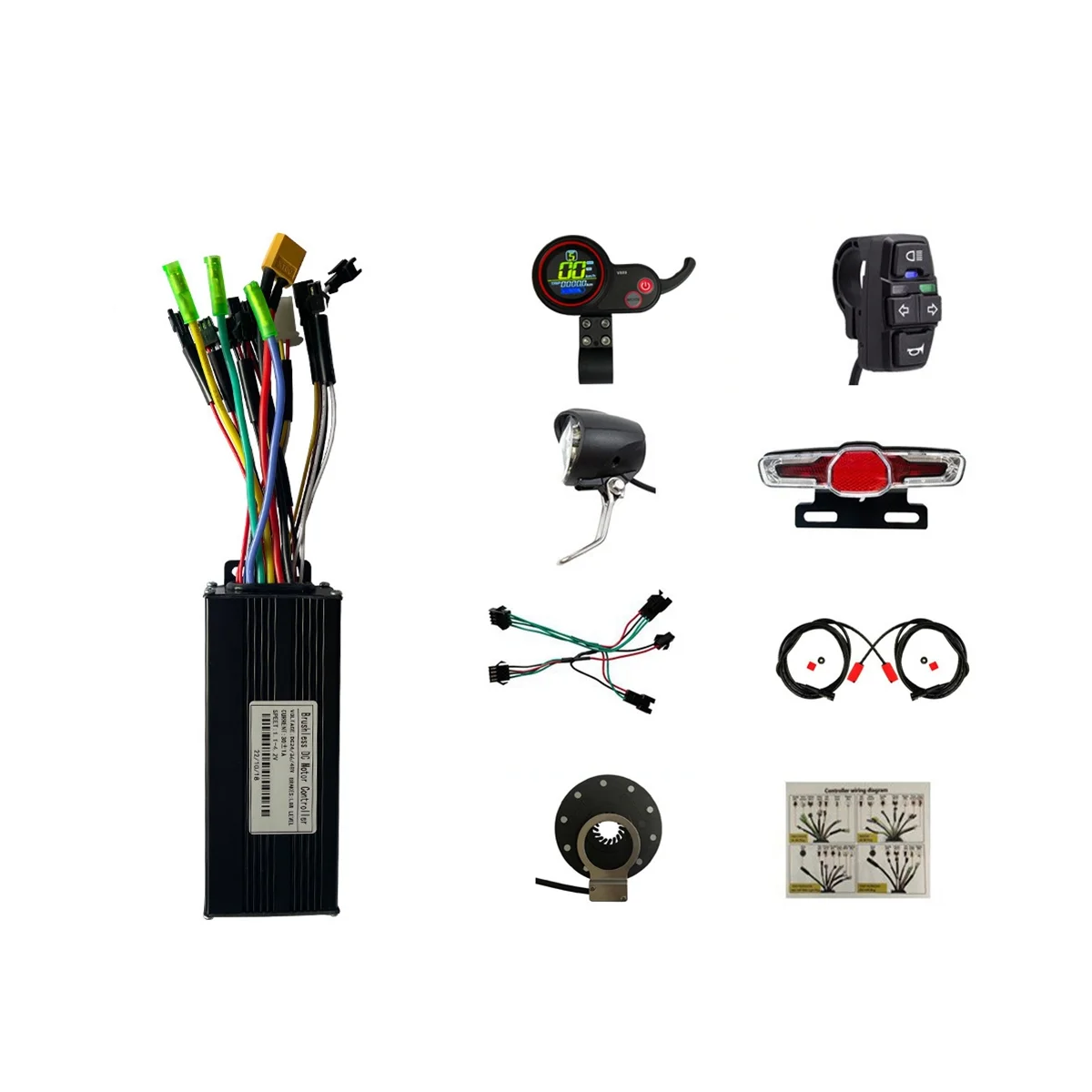 

36V 48V 750W 1000W Electric Scooter Motor 30A Controller Intelligent Brushless Three-Mode Controller+V889 Display