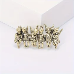 Retro Alloy Angel Shape Brooch Women Corsage Clothing Accessories