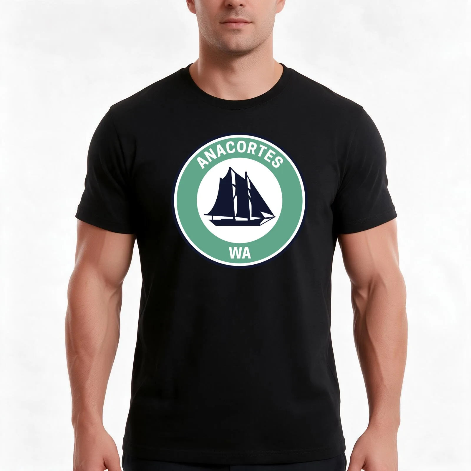 Vintage Anacortes Washington T-Shirt Summer Casual Cotton Tee Oversized Streetwear Tops Vintage Graphic Print 100% Cotton