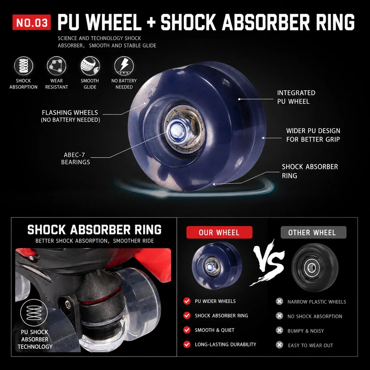 Children Adjustable Double Row Roller Skates Boys Girls Flash Wheel Outdoor Beginner Quad Skating Shoes Safe Brake ABEC7