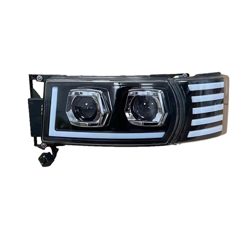 1Pair full led head Lamp for scania R420 P500 truck head lamp 1730958 1730953 headlamp + 1pair corner lamp 1385410 1387155