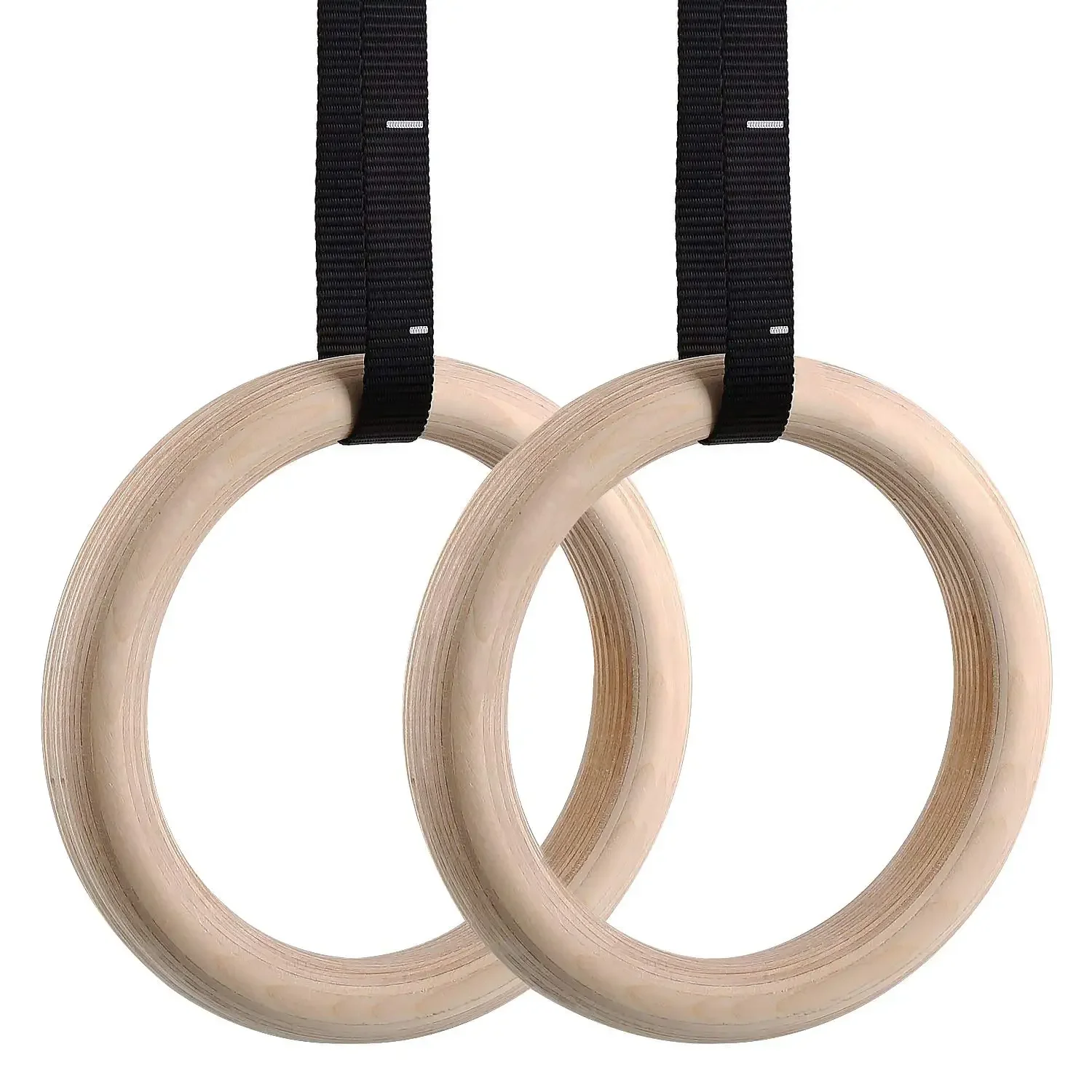 adjustable wood gym ring gymnastic playground accessories home workout equipment set exercise cross fitness training rings