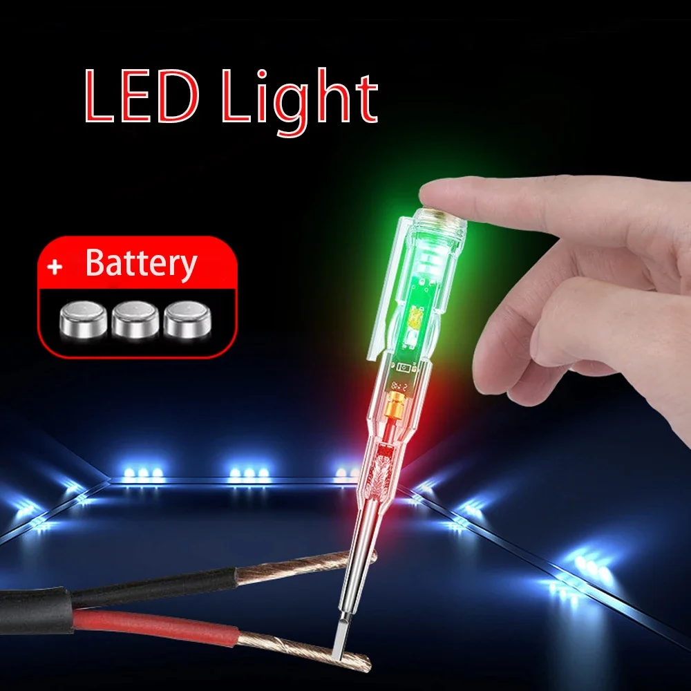 1/2/3/piezas de voltaje inteligente de la pluma del probador de con LDE de inducción, Detector de potencia pluma eléctrica destornillador indicador