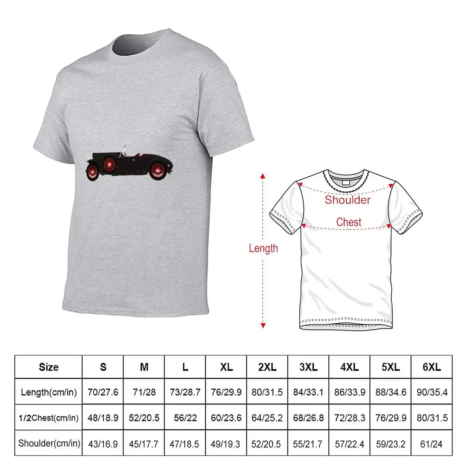 New Alvis 12/60 'Beetleback' Sports Car (Black) T-Shirt graphic t shirt hippie clothes men t shirt