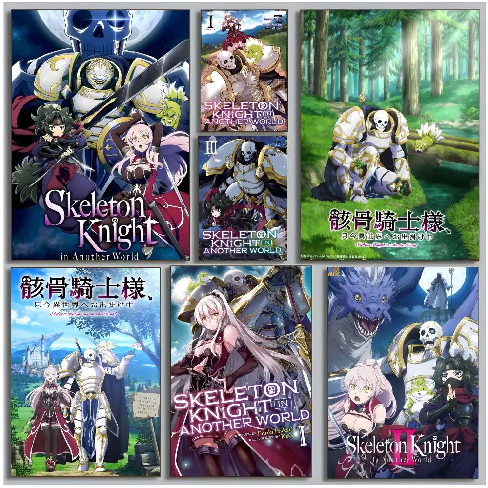 anime fantasy S‑Skeleton Knight in Another World Poster Modern Wall Art Bedroom Living Room Print Unframed