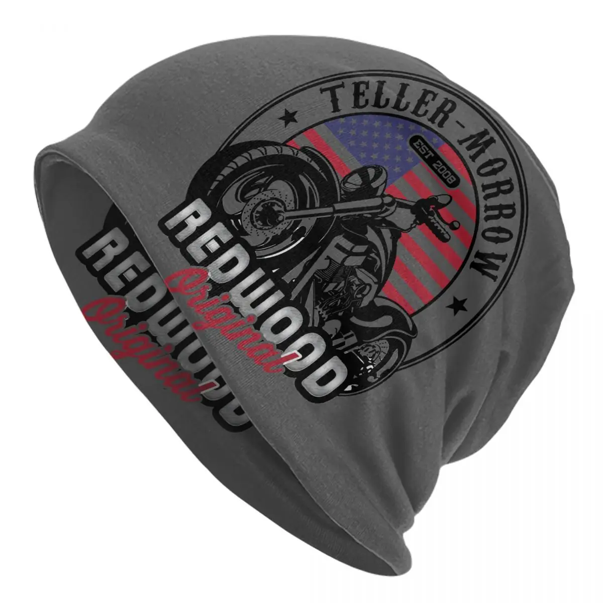 Sons Of Anarchy TV Skullies Beanies Autumn Spring Hats Teller-Morrow California Motorcycles Thin Bonnet Caps Women's Earmuffs