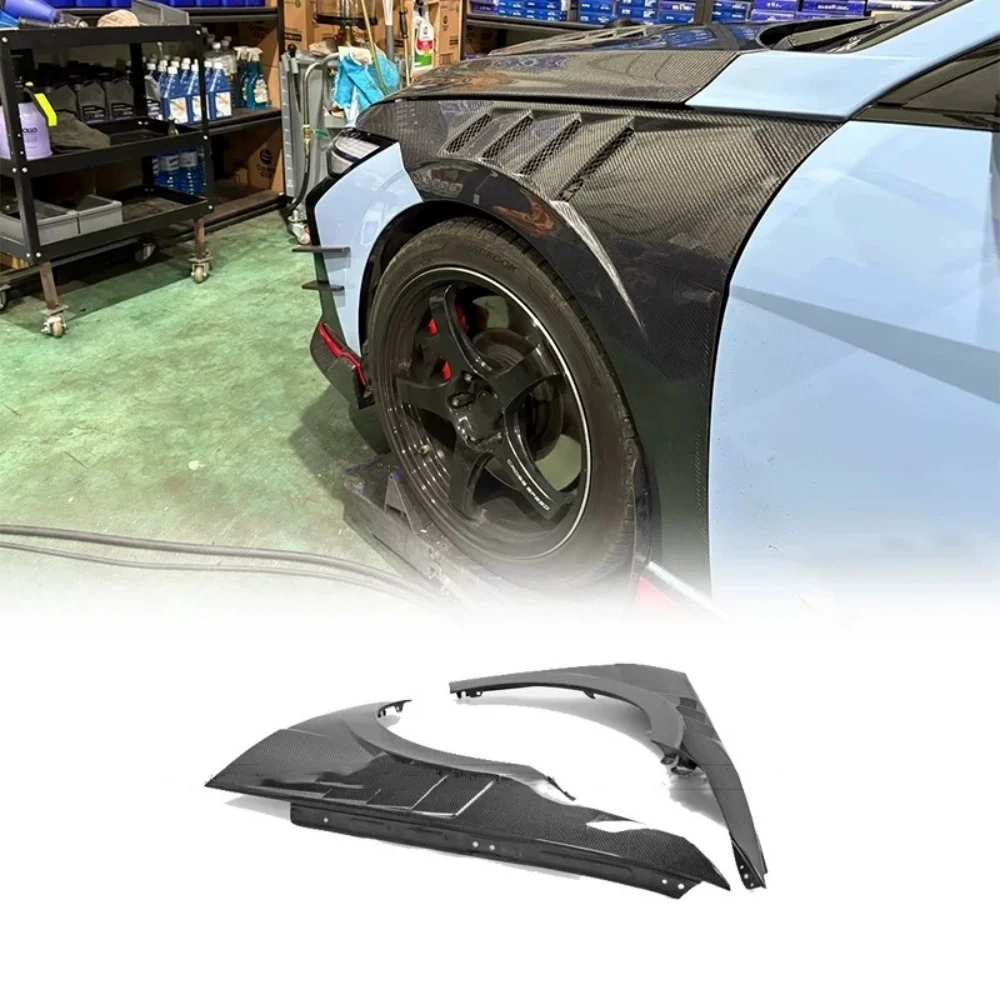 Carbon Fiber Fender For Hyundai Elantra N 2024 convert Front Splash Mud Guard Wheel
