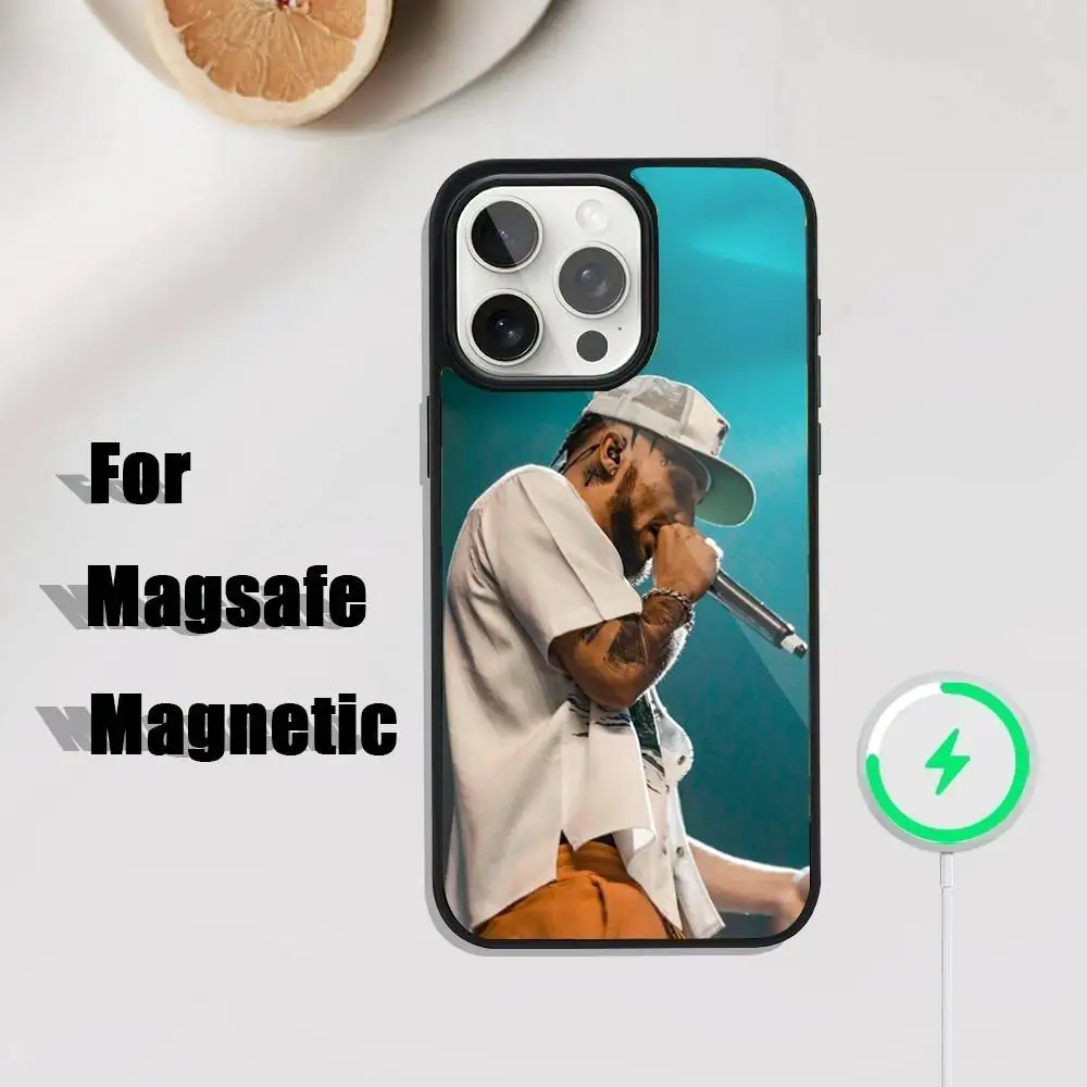 Jc Reyes JC REYES Tour 2025 Funda para teléfono iPhone 17,16,15,14,13,12,11,Pro,Max,Plus,Mini,SE4,E Carga inalámbrica magnética Magsafe