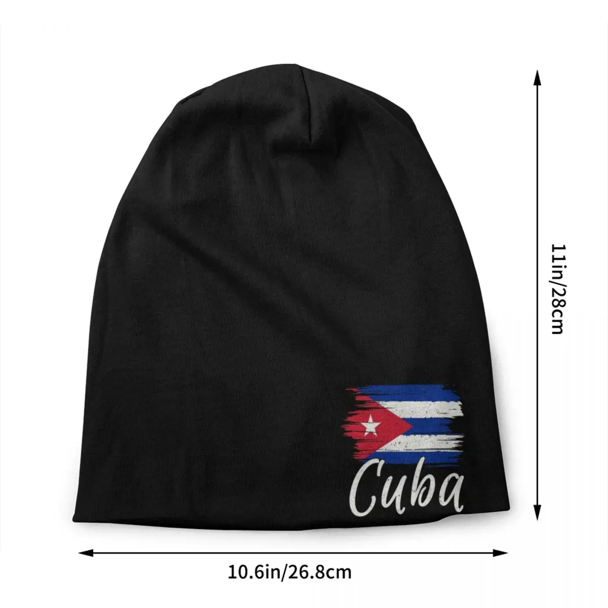 Custom Cuba Cuban Havana Flag Skullies Beanies Caps Unisex Knitting Ha Street Adult Cuban Patriotic Bonnet Hats Outdoor Ski Cap