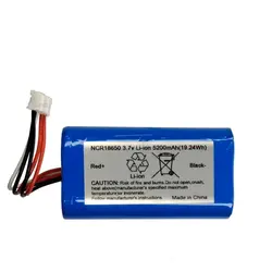 NCR18650 3.7V 5200mAh Rechargeable Lithium Battery Pack