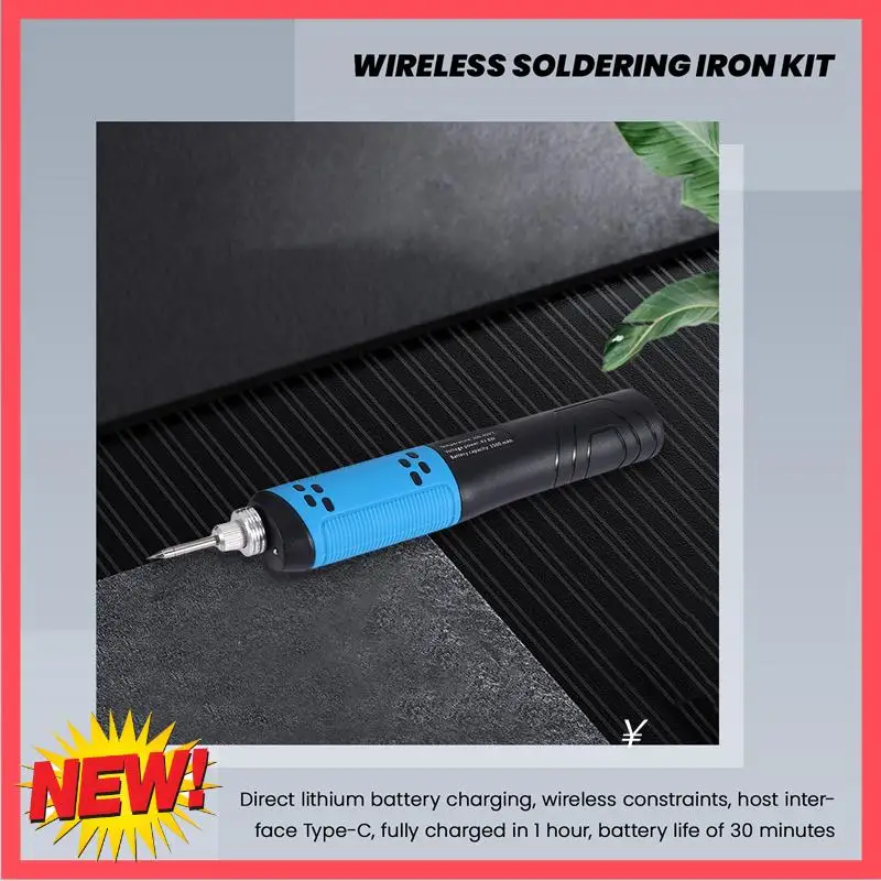 

B17C Wireless USB Soldering Iron Set Adjustable Temperature Repair Welding Tool Professional Digital Display Welding Tool