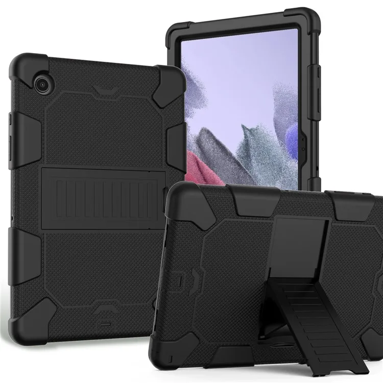 

For Samsung Galaxy Tab A8 10.5 (2021) / (2022) Heavy Duty Hybrid Shockproof Dual Color Silicone + PC Tablet Bracket Kickstand Ca