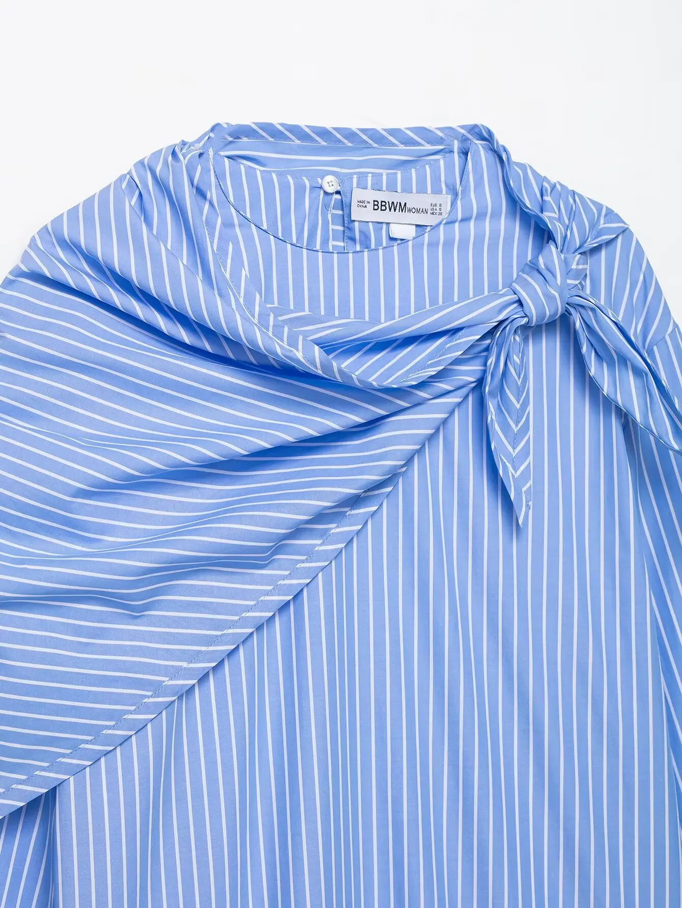 2025 Transnational Fashion: Individualistic, Feminine Style Round-Neck Striped Multifunctional Scarf Shirt