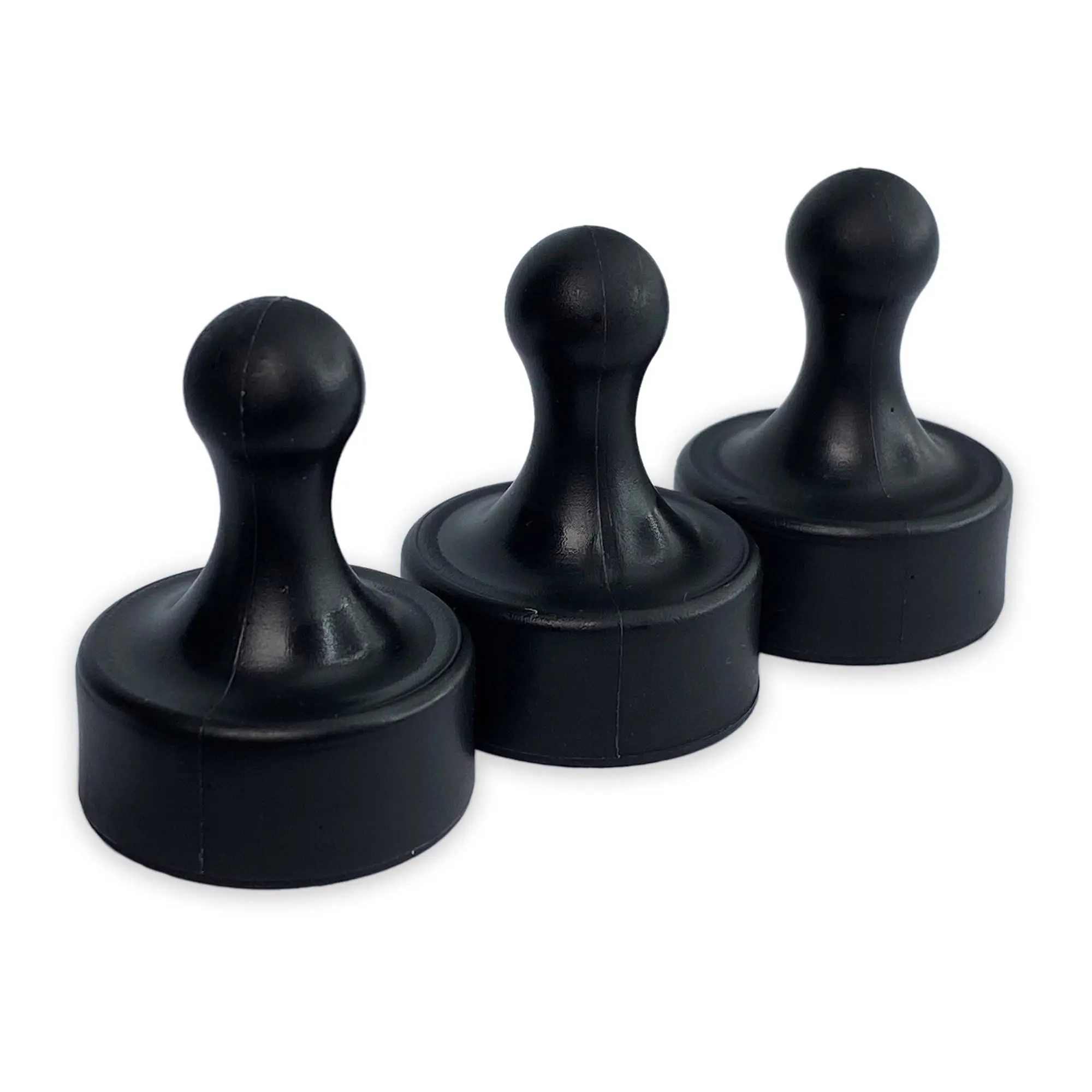 Powerful Neodymium Magnets Pawn-Shaped Black Strong Fridge and Whiteboard Magnets Ideal for Office Kitchen Craft Rare Earth Hea