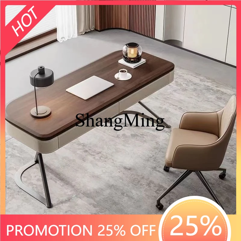 

SM новый высококачественный стол из цельного дерева для дома, современный минималистичный стол для гостиной, компьютерный стол для учебы