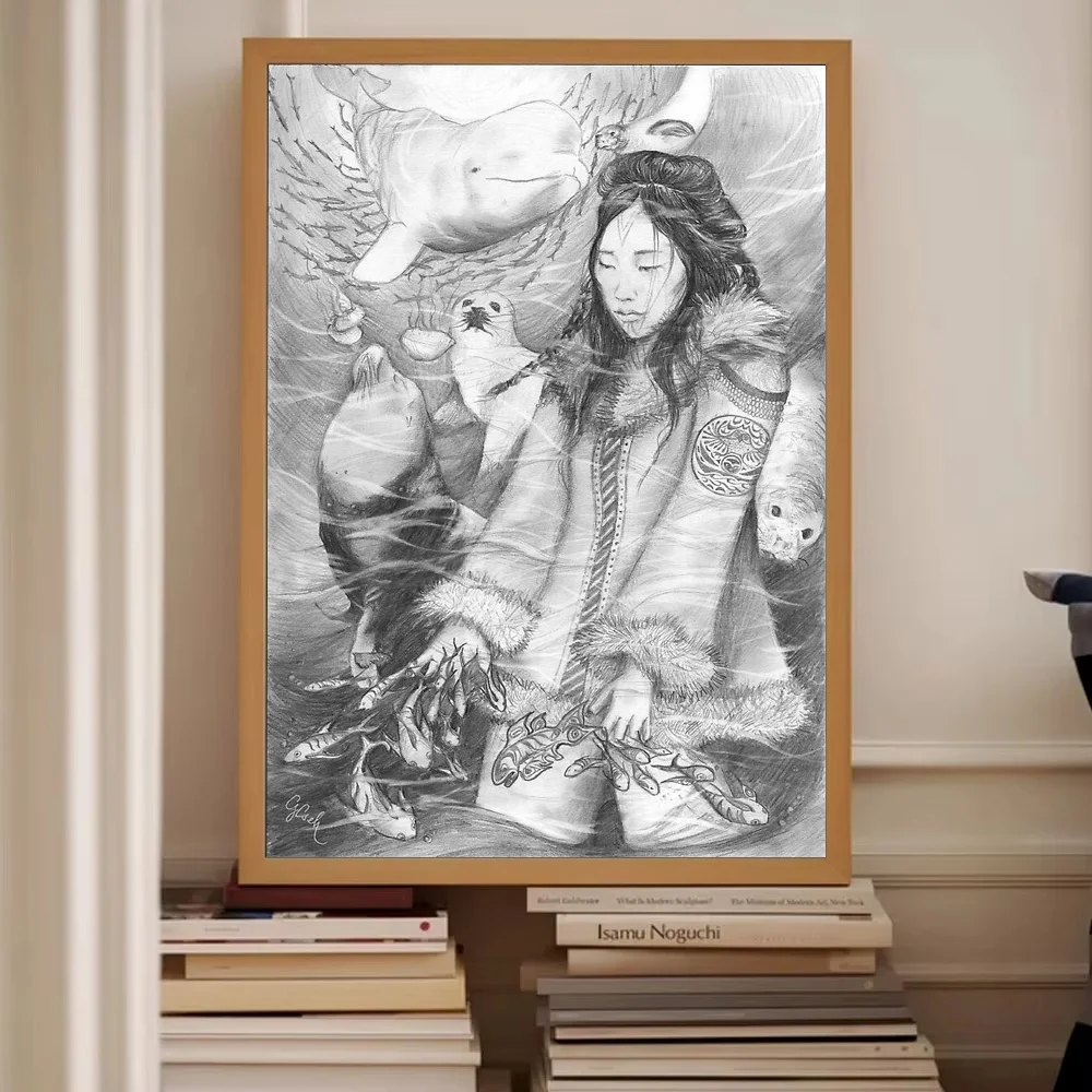 خمر أنيمي قماش جدار الفن اليابانية الساموراي صورة المشارك ديكور المنزل ديكور الغرفة الجمالية هدية #2