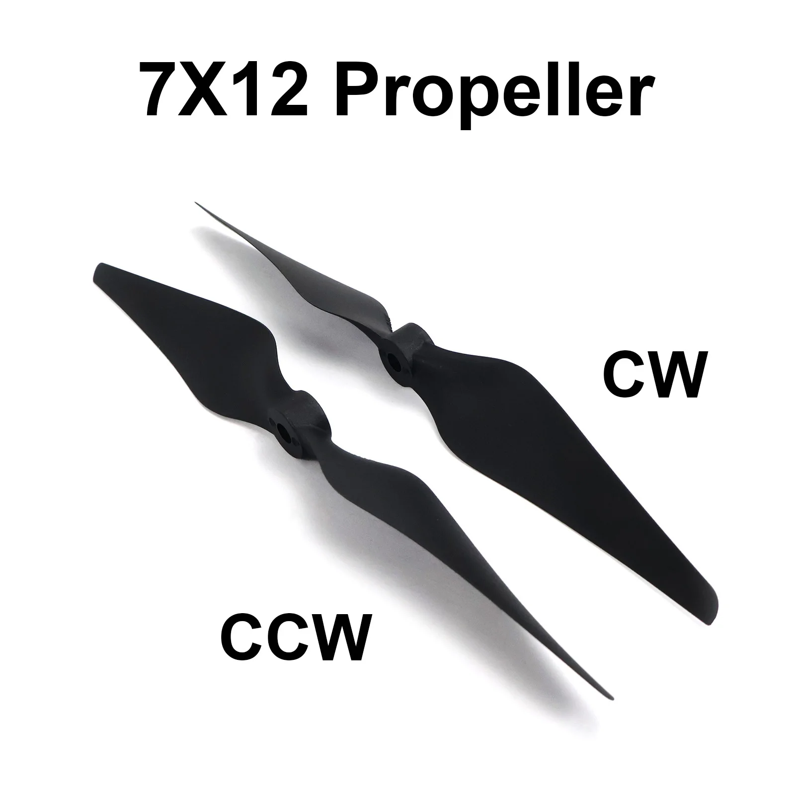 1Pair/4Pair 7X12 (CW+CCW) 2-blade Propeller High Quality Thin Electric Prop Reinforced Nylon Prop for 7 Inch RC Airplanes