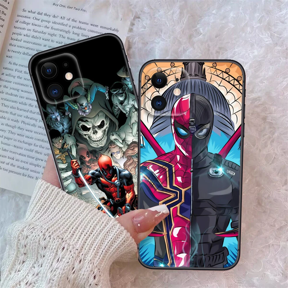 S-Spiderman Marvel Soft Case for Huawei Y5P Y6P Y7A Y8P Y9A Y6 Y7 Y8S Y9S Y9 Nova 9 9I 4E 5T 7 Mate 10 Lite 20 Pro P30