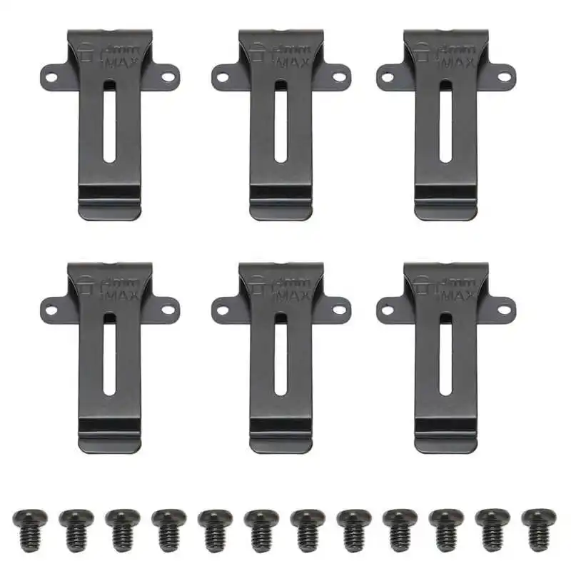 6Pcs Radio Belt Clip Replacement Portable Radio Belt Clamp for Kenwood TK 208 TK 308 for Baofeng BF 888S