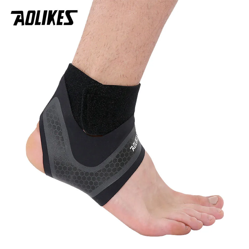 AOLIKES 1PCS New Elastic Ankle Support Adjustable Breathable Ankle Brace for Sports Protection Sprains Injury Heel Wrap Sleeve