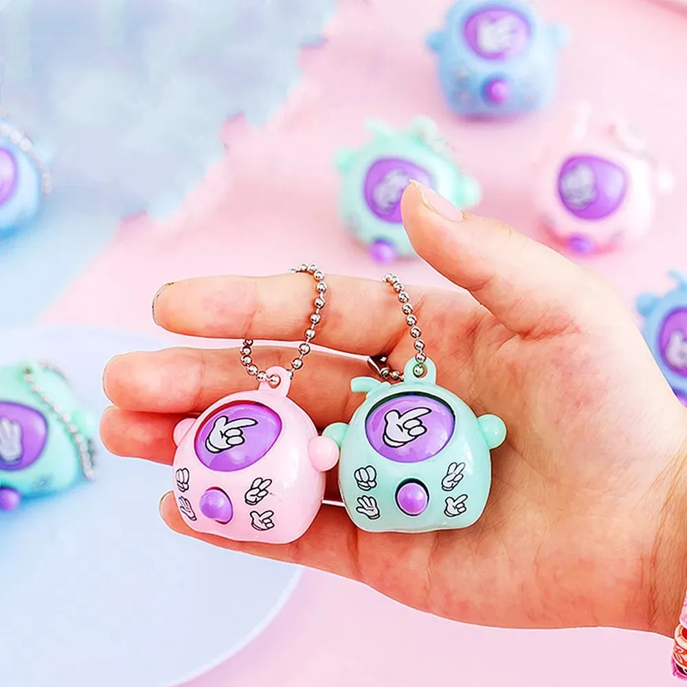 6-20Pcs Mini Pop Keychains Toddler Sensory Fidget Toys Bulk Classroom Prizes Kids Birthday Party Favors Gift Bag Fillers