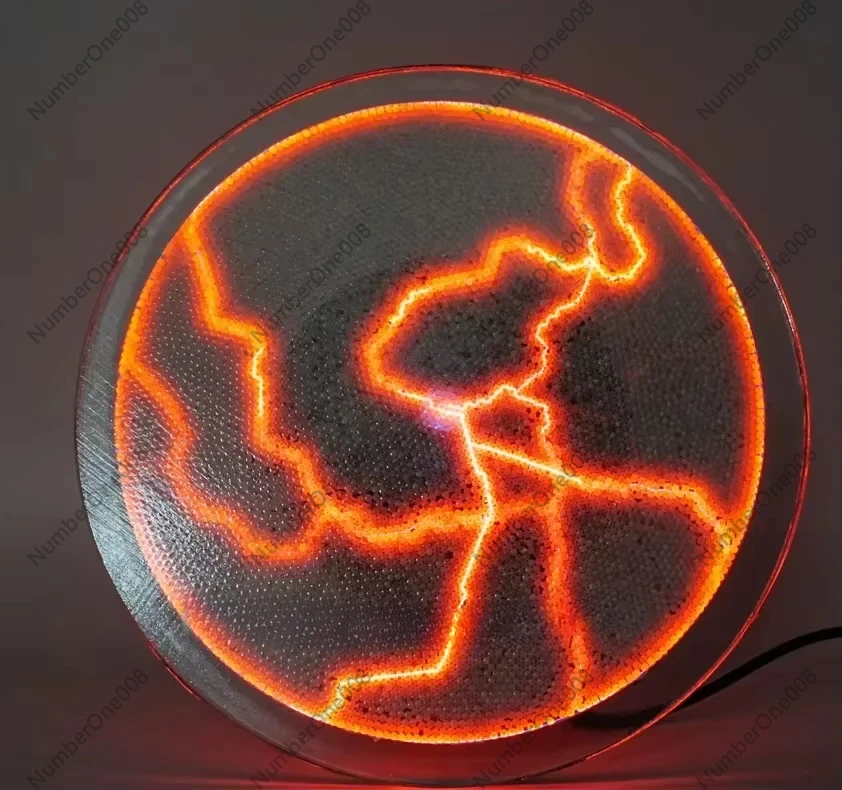 12 Inch Sound Activated Plasma Ball Touch Sensitive Plasma Plate Party Stage Lighting Decoration Atmosphere Lamp