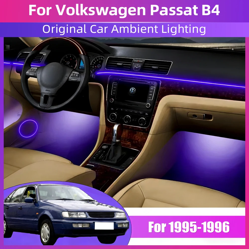 

For Volkswagen Passat B4 Symphony Car Ambient Lights LED Interior 64s RGB Streamer Atmosphere Lamp APP Control Remote