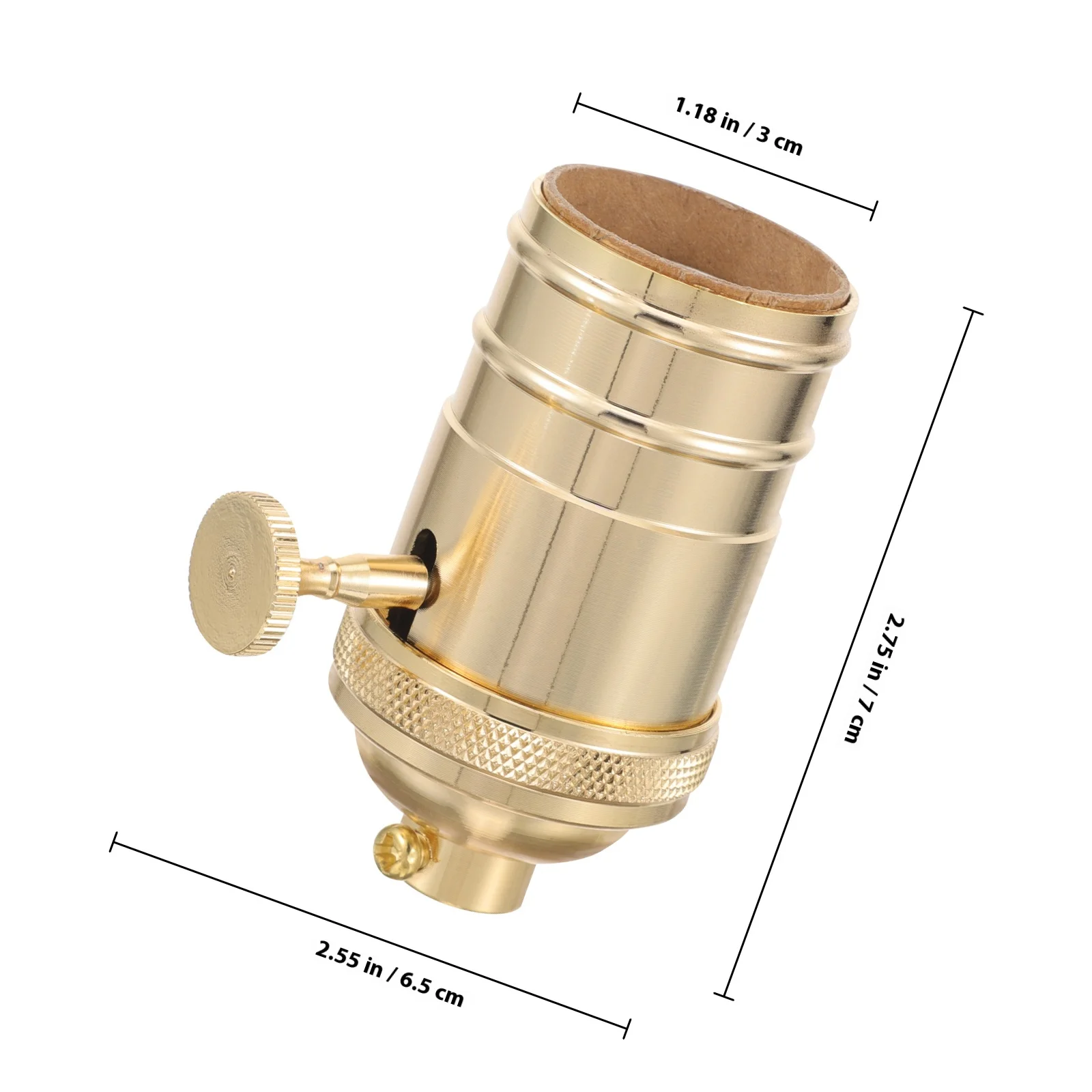 حامل مقبس الإضاءة جزء استبدال مقبس المصباح العتيق مع مقبض لمشاريع استعادة المصباح المنزلي سهلة التركيب