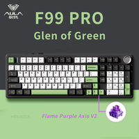 Aula F99 Mechanical Keyboard Bluetooth 5.0/2.4g Wireless/Wired Hot Swap Gasket Pbt Keycaps 99 Keys Customized Gaming Keyboard
