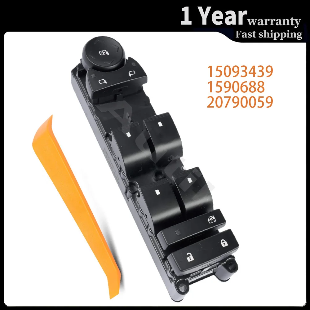 

Для Chevrolet GMC Cadillac 2007-2014 Передний левый электрический переключатель стеклоподъемника для водителя, кнопка управления 15093439 1590688