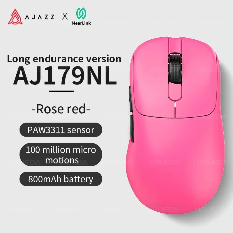 AJAZZ AJ179 NL NLP 8K NearLink Wireless Gaming Mouse PAW3950 Sensor Tri- Mode Charging Base Lightweight 400mAh For PC Gamers