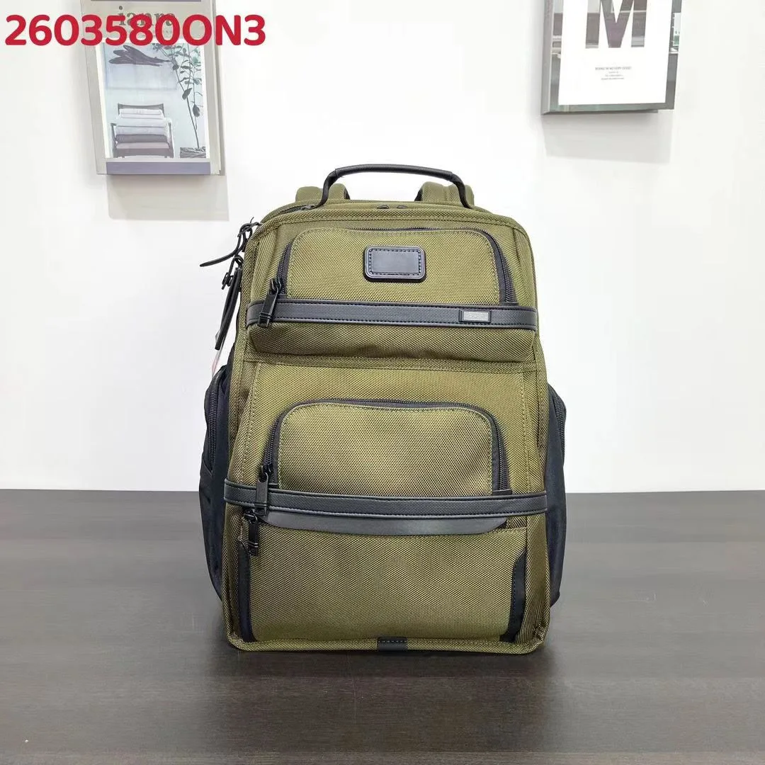 

2603580ON3 Ballistic Nylon Men's Backpack Business Commute Travel Multi-Pocket Bag