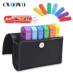 1PCS Pill Organizer Case, Weekly Travel Pill Case Reminder Daily AM PM, Day Night 7 Compartments,for 4 Times A Day,7 Days a Week