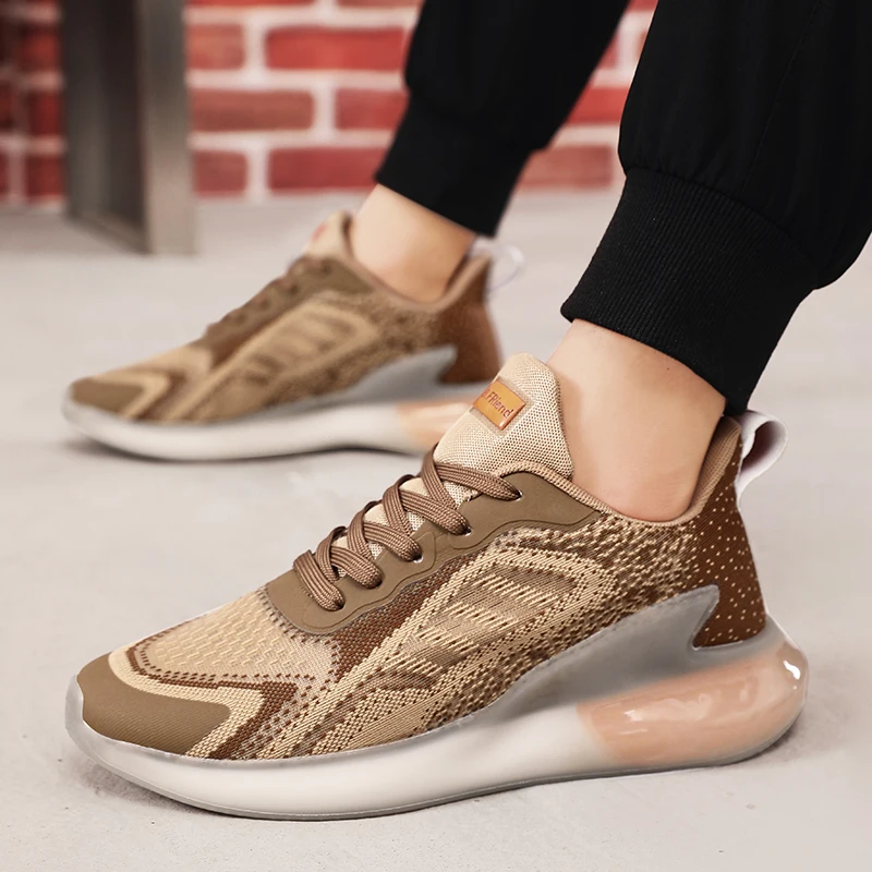 

Новинка 2023 года, весенняя обувь Alpha Jacquard Coconut, мужские кроссовки, спортивные кроссовки больших размеров 46, трансграничная обувь на высоком каблуке, повседневные кроссовки