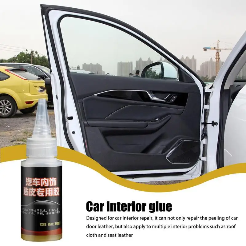 Car Upholstery Adhesive Car Roof Fabric Adhesive Strong Car Leather Adhesive Long-lasting Car Roof Liner Repair Glue 80ml For